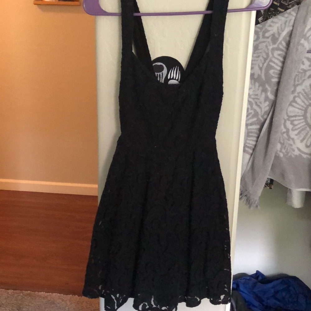 Free People Lace black dress